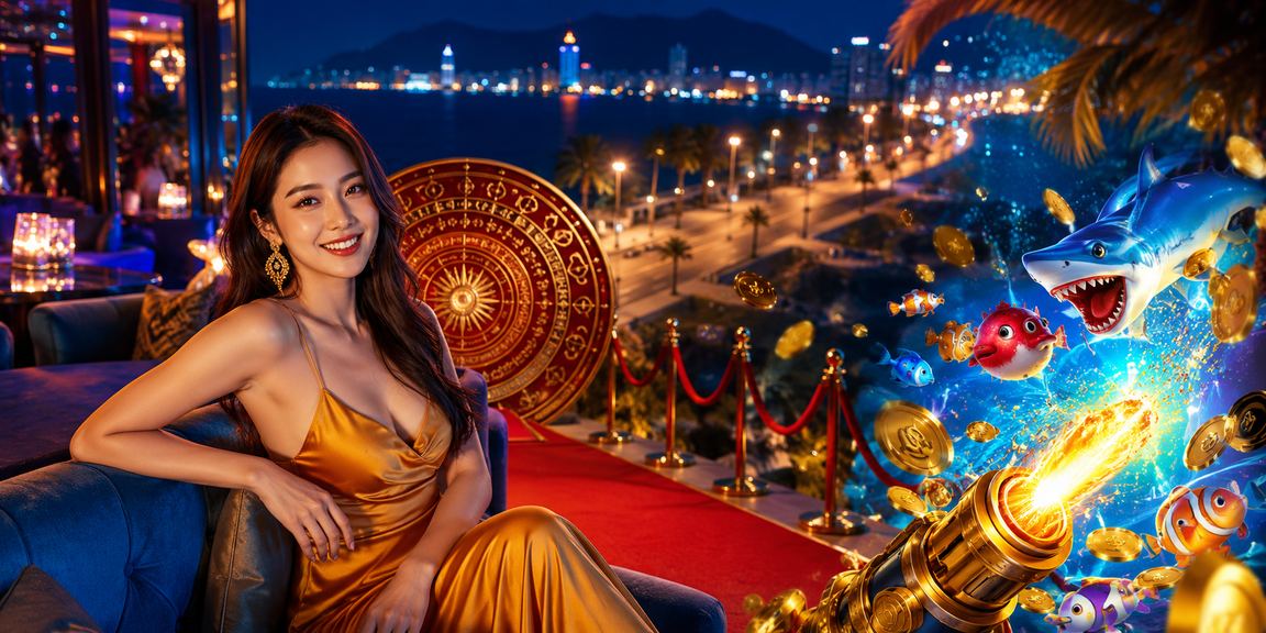 Người chơi Nha Trang thưởng thức bắn cá trực tuyến trên bãi biển